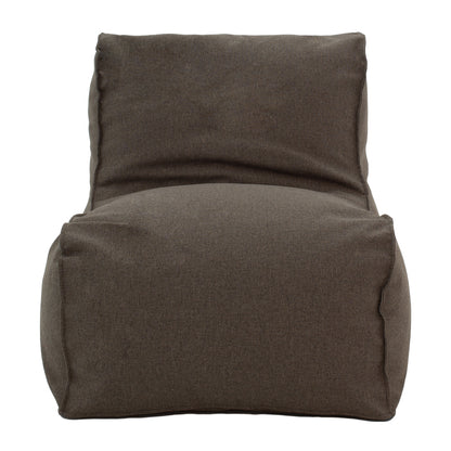 Lara  pakoworld bean bag-lounger fabric in gray-brown color