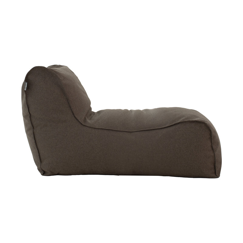 Lara  pakoworld bean bag-lounger fabric in gray-brown color