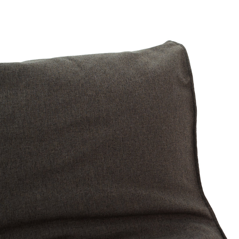 Lara  pakoworld bean bag-lounger fabric in gray-brown color