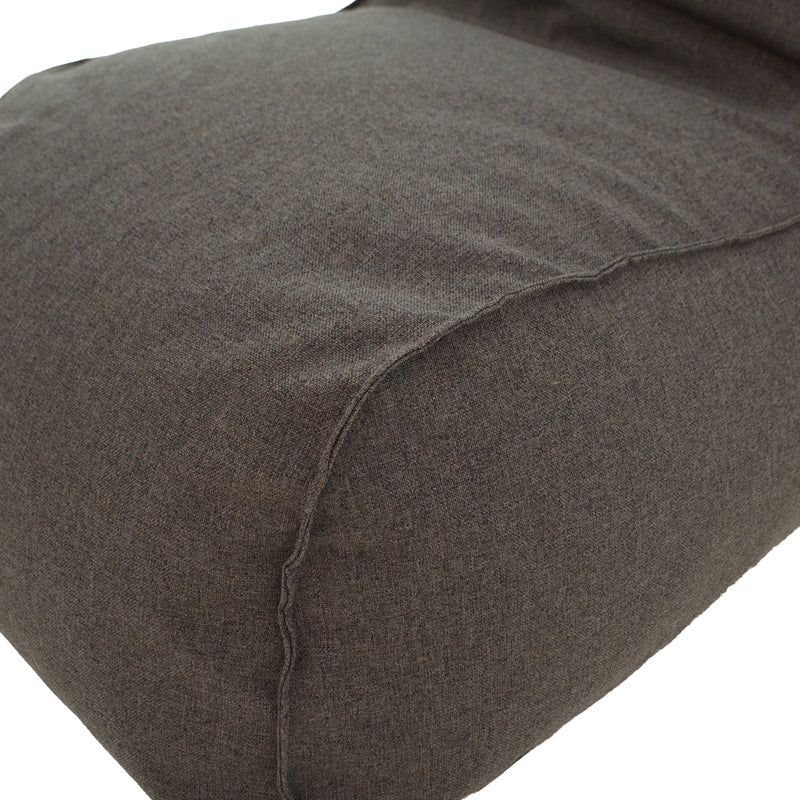 Lara  pakoworld bean bag-lounger fabric in gray-brown color