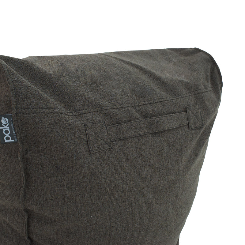 Lara  pakoworld bean bag-lounger fabric in gray-brown color