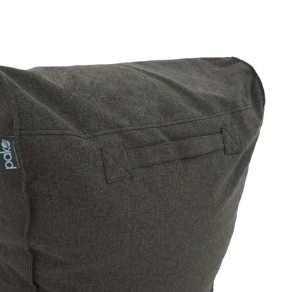 Lara  pakoworld bean bag-lounger fabric in gray-brown color