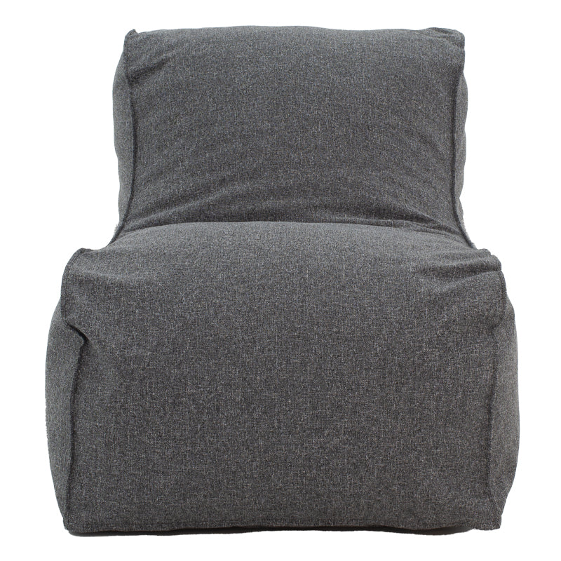 Lara  pakoworld bean bag-lounger fabric in gray color