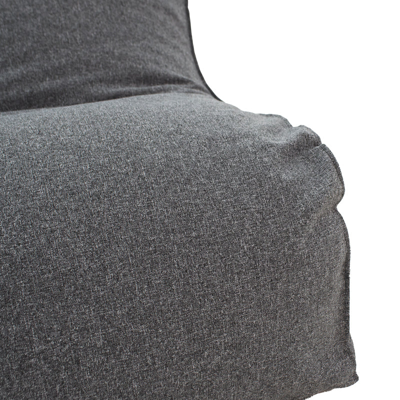 Lara  pakoworld bean bag-lounger fabric in gray color