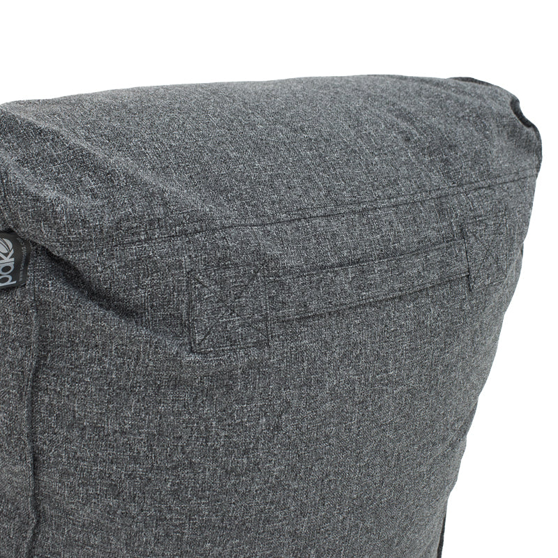 Lara  pakoworld bean bag-lounger fabric in gray color