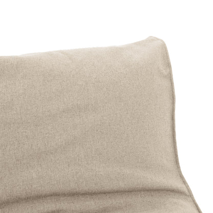 Lara pakoworld bean bag-lounger fabric in beige color