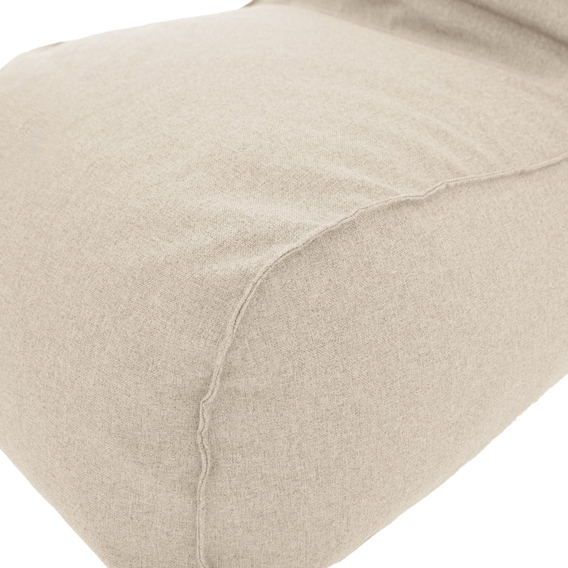 Lara pakoworld bean bag-lounger fabric in beige color