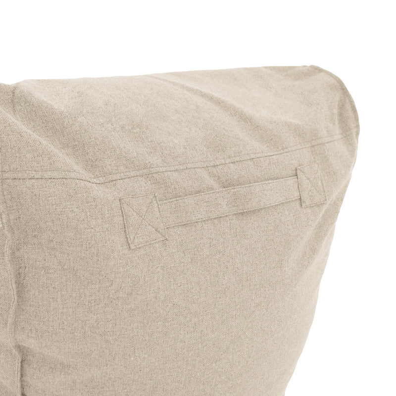 Lara pakoworld bean bag-lounger fabric in beige color