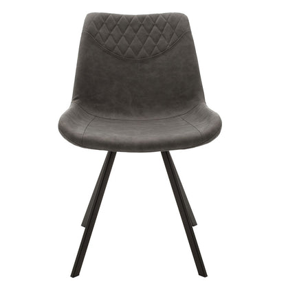 Chair Orca pakoworld metal black pu anthracite