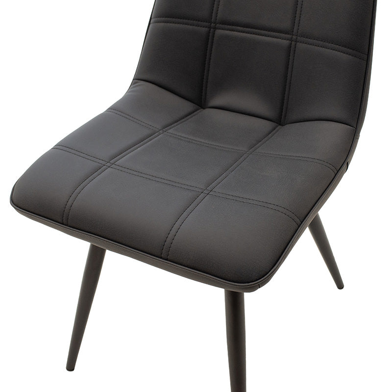 Chair Nely pakoworld metal dark grey pu black