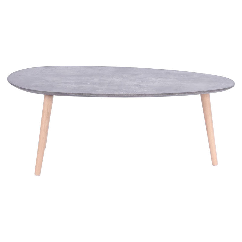 Coffee table HAMILTON pakoworld grey cement-natural 89x48x33cm