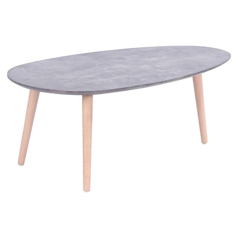 Coffee table HAMILTON pakoworld grey cement-natural 89x48x33cm