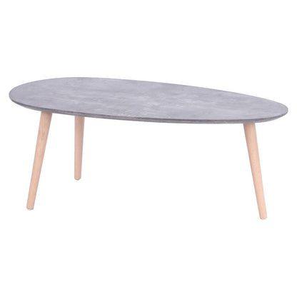 Coffee table HAMILTON pakoworld grey cement-natural 89x48x33cm