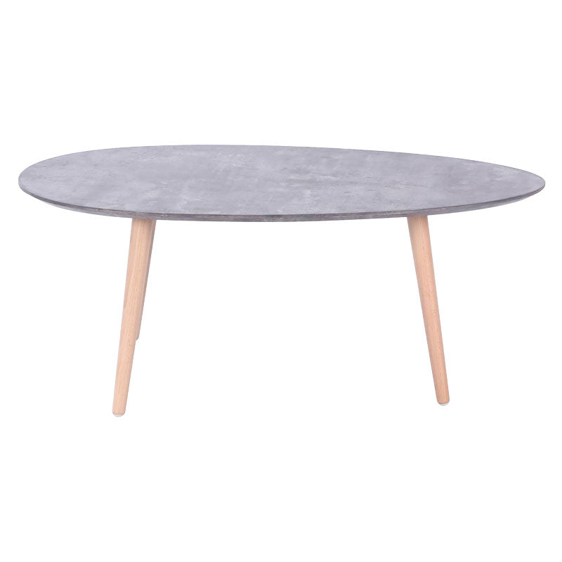 Coffee table HAMILTON pakoworld grey cement-natural  98x60x38cm