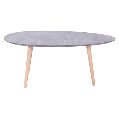 Coffee table HAMILTON pakoworld grey cement-natural  98x60x38cm