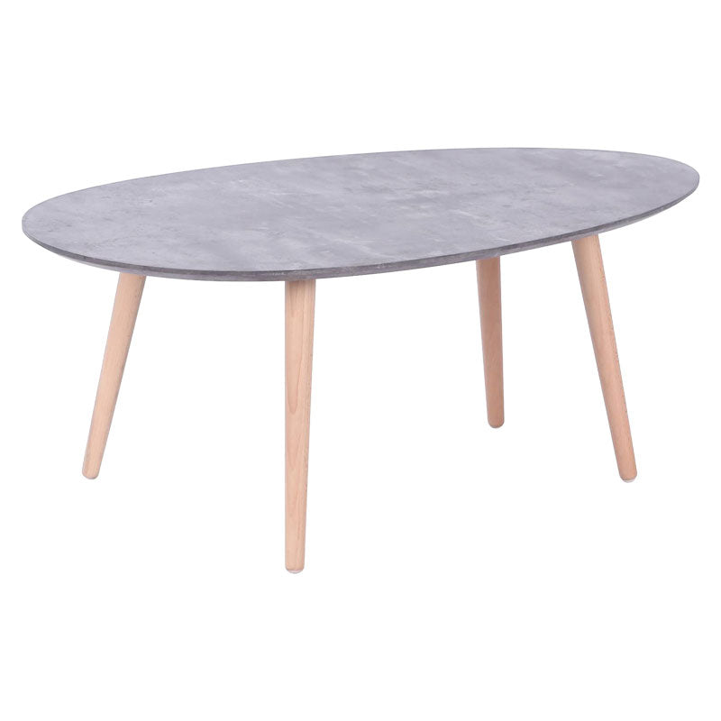 Coffee table HAMILTON pakoworld grey cement-natural  98x60x38cm