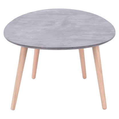 Coffee table HAMILTON pakoworld grey cement-natural  98x60x38cm