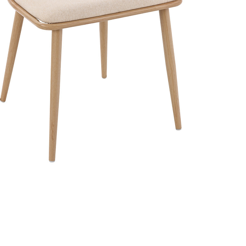 Giulia chair pakoworld pe rattan fabric beige-metal natural 49x52x80cm