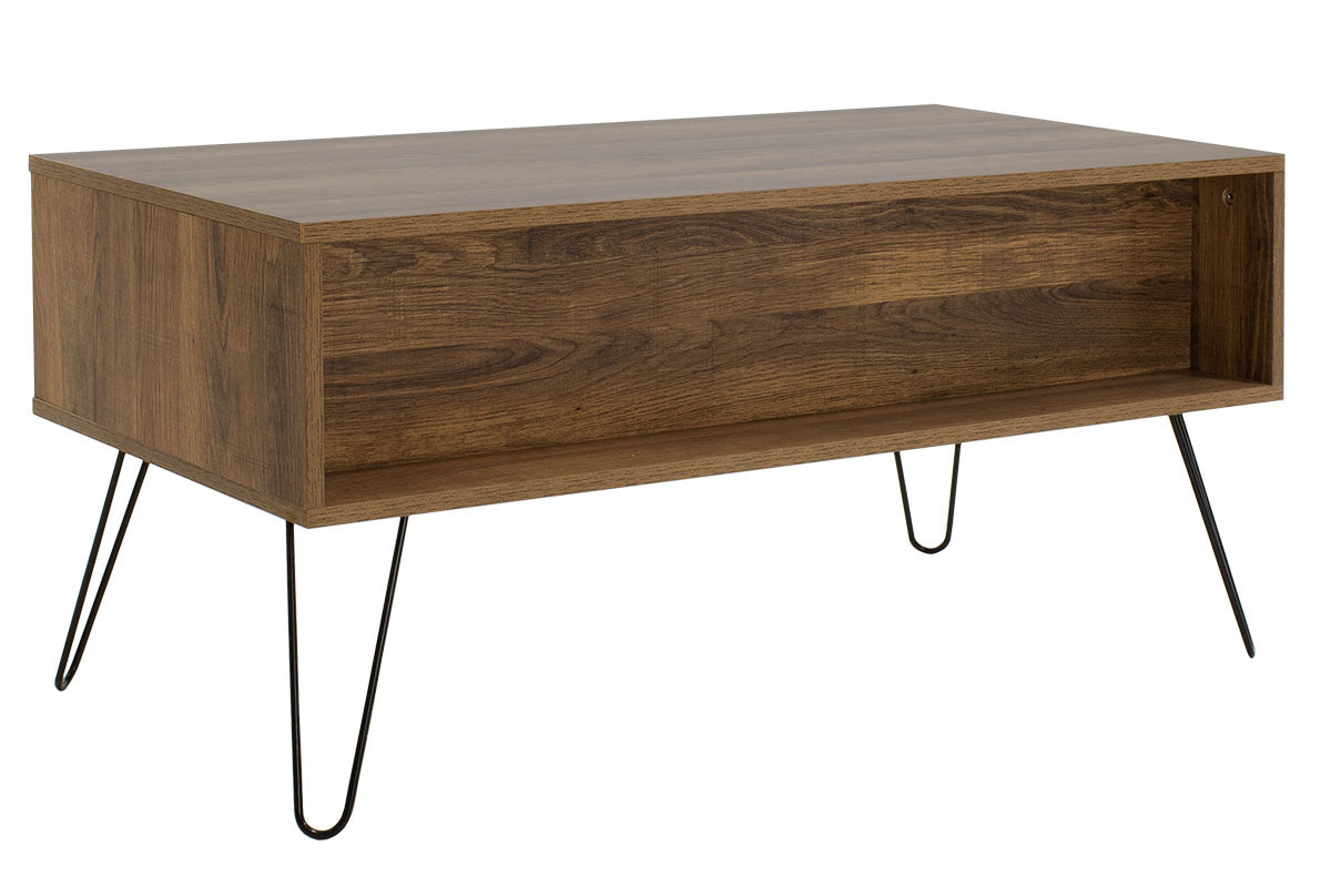 Coffee table dresser Boho pakoworld in walnut color 100x50x46cm