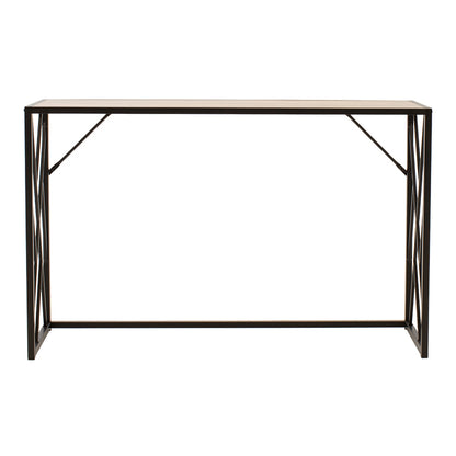 Console Ivy pakoworld in walnut - black color 120x35x75cm