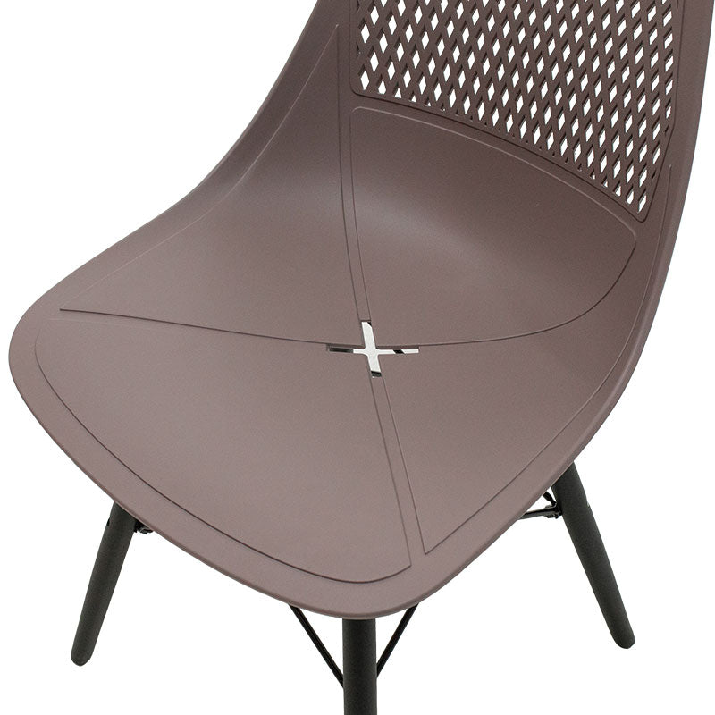 Chair Ninja pakoworld PP mocha-black leg