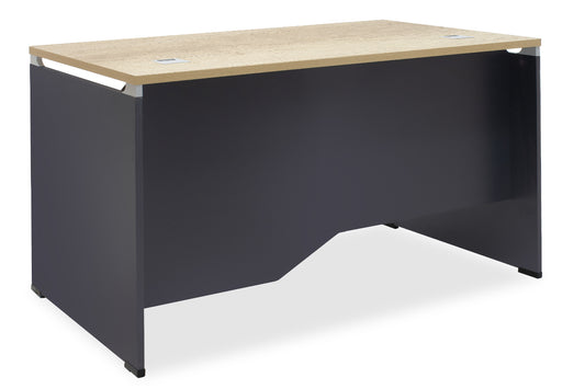 Manager table Lotus pakoworld in oak-dark grey 120x80x75cm