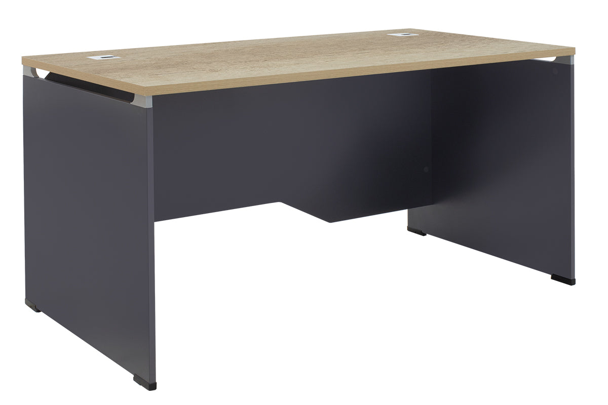 Manager table Lotus pakoworld in oak-dark grey 150x80x75cm