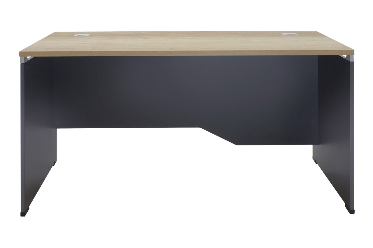 Manager table Lotus pakoworld in oak-dark grey 150x80x75cm