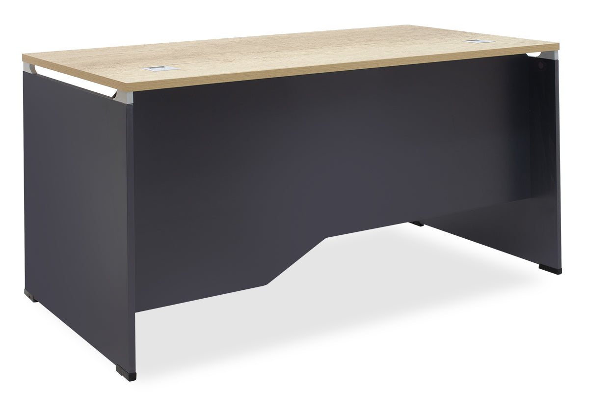 Manager table Lotus pakoworld in oak-dark grey 150x80x75cm