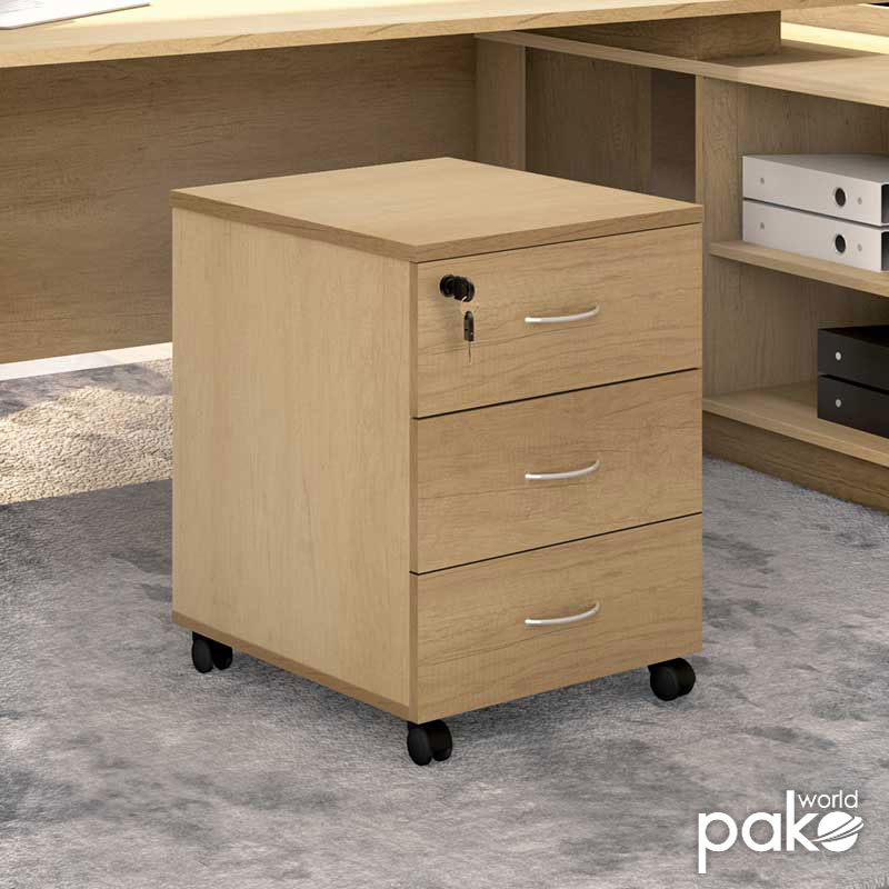 Mobile drawer Amazon pakoworld sonoma 39x47x52,5cm