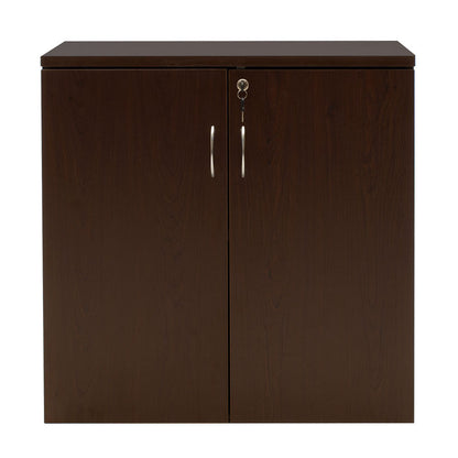 Low cabinet Amazon pakoworld walnut 80x40x80cm