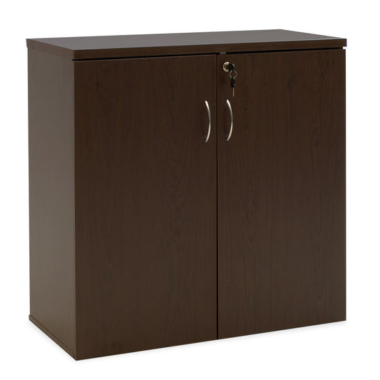 Low cabinet Amazon pakoworld walnut 80x40x80cm