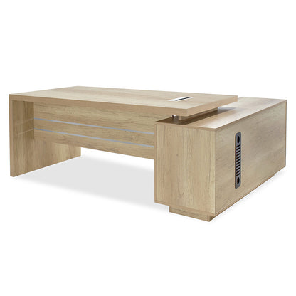 Commerical L shaped corner desk Minimal pakoworld 200x170x75cm