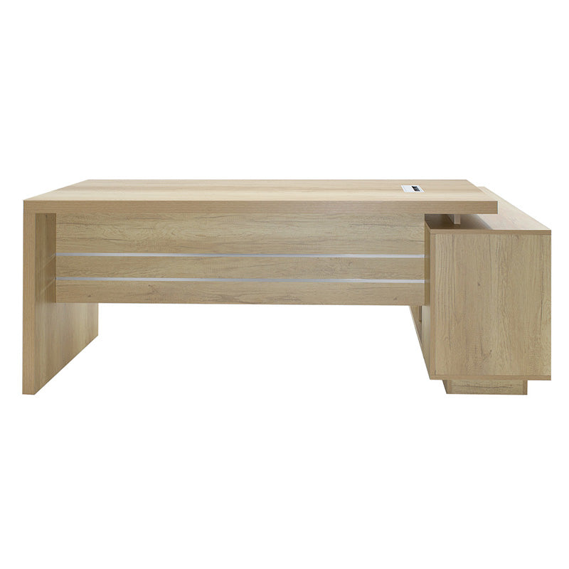 Commerical L shaped corner desk Minimal pakoworld 200x170x75cm