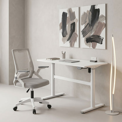 Height adjustable work desk Karla white 120x60x72/115cm