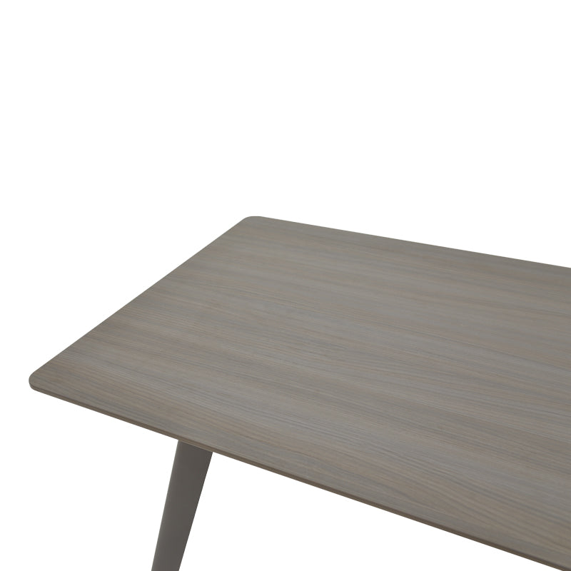 Work professional desk Denith pakoworld charcoal-walnut 160x75x75cm