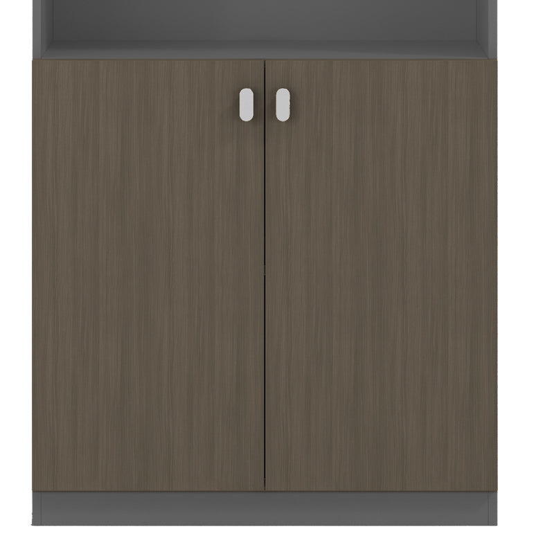 Bookcase professional Denith pakoworld dark grey 80x40x200cm