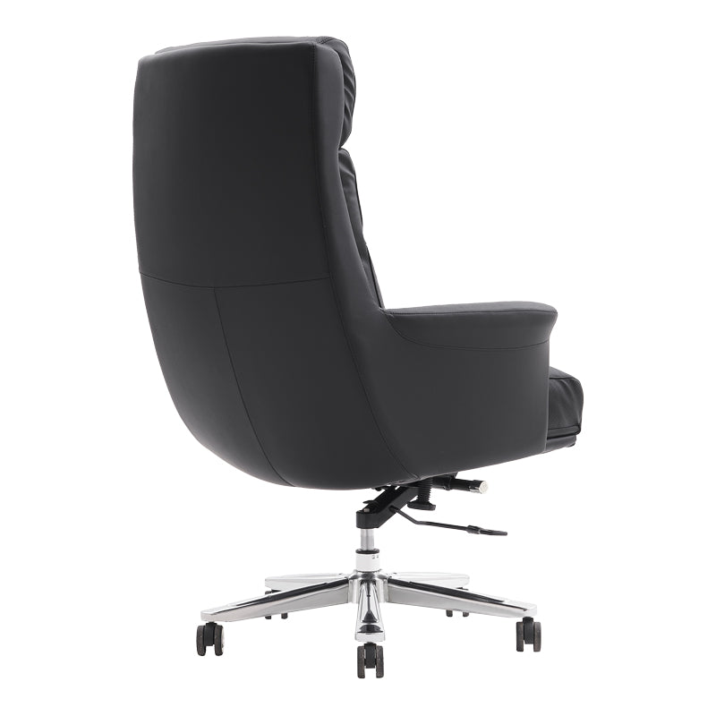 Manager's office chair Nagal pakoworld PU in black color 71x73x117-123cm