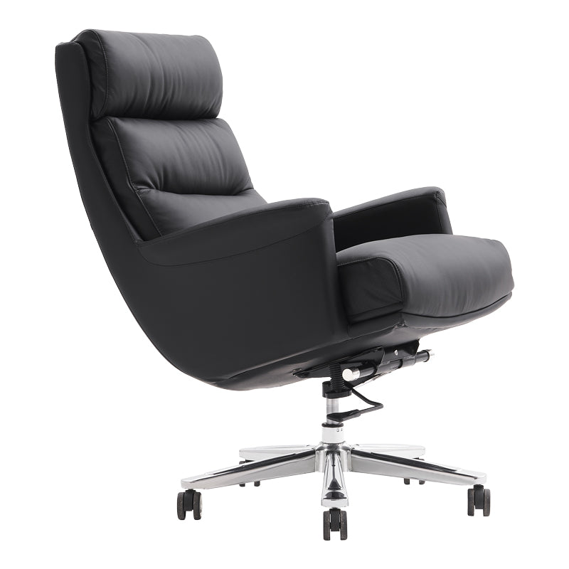Manager's office chair Nagal pakoworld PU in black color 71x73x117-123cm