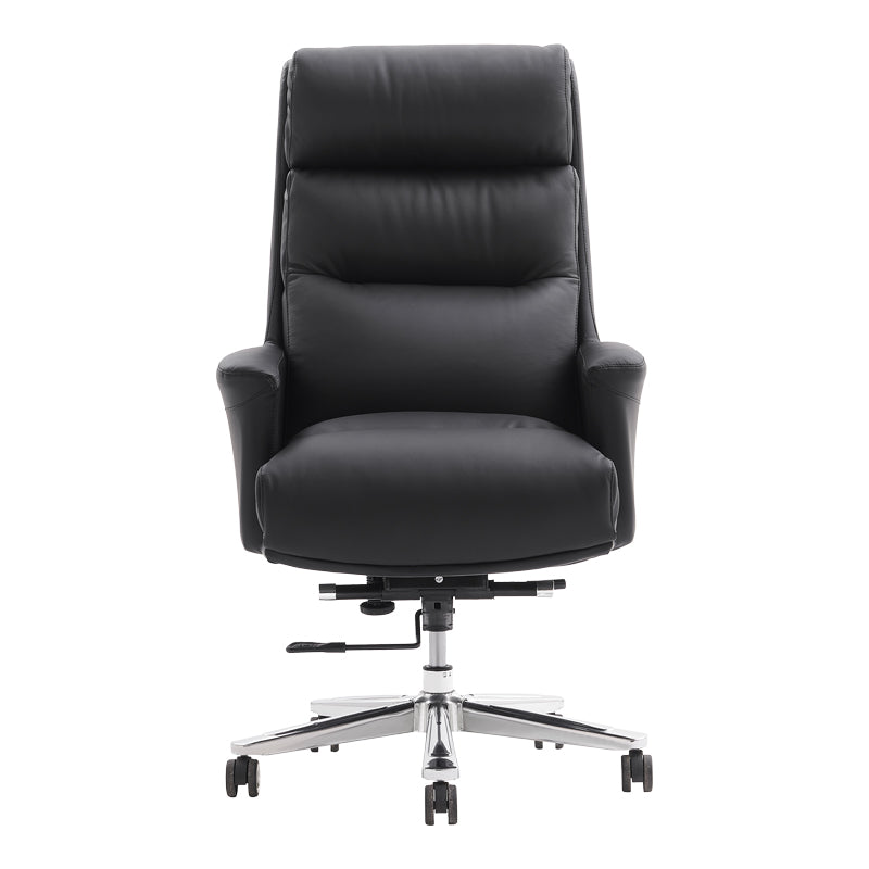 Manager's office chair Nagal pakoworld PU in black color 71x73x117-123cm
