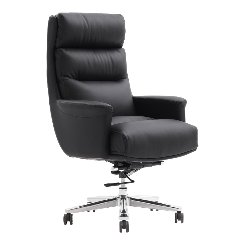 Manager's office chair Nagal pakoworld PU in black color 71x73x117-123cm
