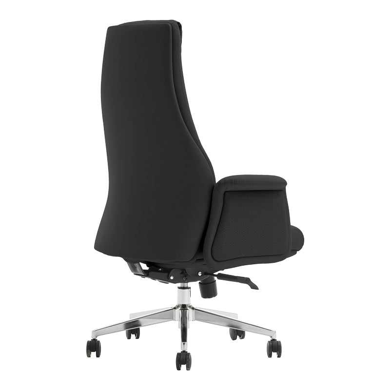 Manager's office chair Rekter pakoworld PU in black color 77x65x119-127cm