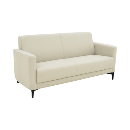 Two seater sofa Sidica I pakoworld PU in beige color 135x82x81cm