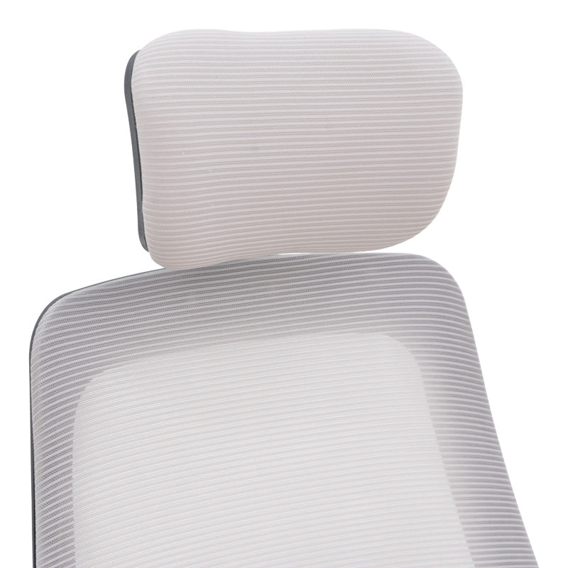 Office chair Peja fabric mesh grey-beige and black frame 58x60x107-117cm