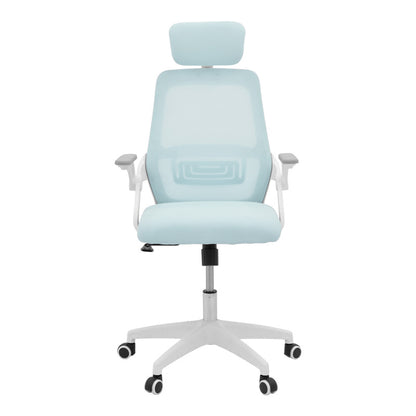 Office chair Peja fabric mesh mint-frame white 58x60x107-117cm