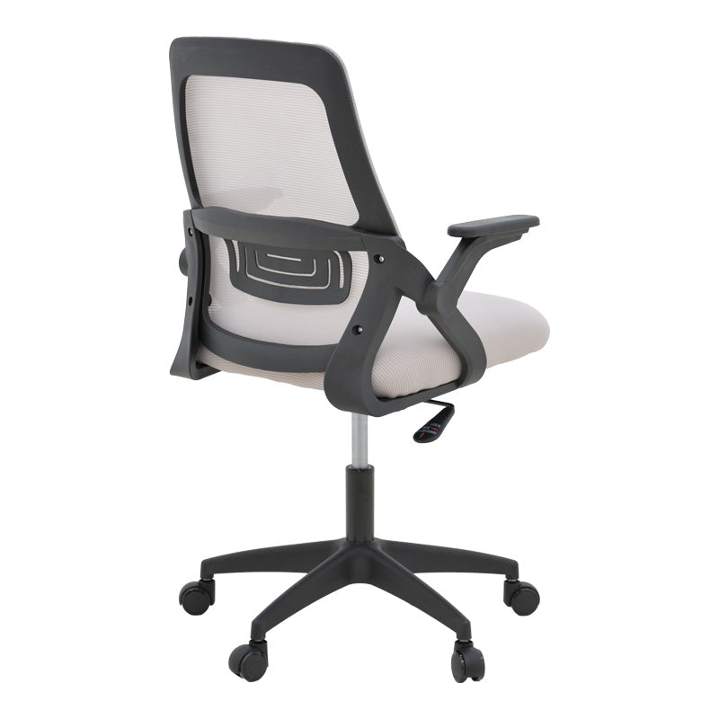 Office chair Reji fabric mesh grey-beige and black frame 58x60x89-99cm