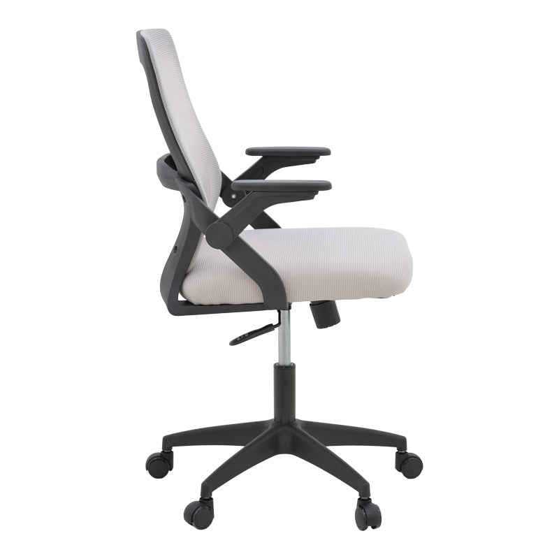 Office chair Reji fabric mesh grey-beige and black frame 58x60x89-99cm