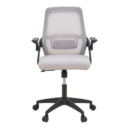 Office chair Reji fabric mesh grey-beige and black frame 58x60x89-99cm