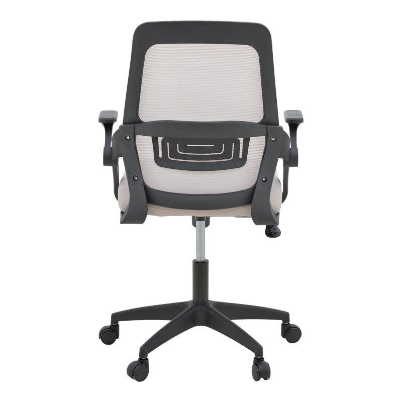 Office chair Reji fabric mesh grey-beige and black frame 58x60x89-99cm