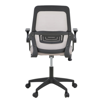 Office chair Reji fabric mesh grey-beige and black frame 58x60x89-99cm